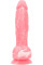 Светящийся в темноте фаллоимитатор ADDICTION - BRANDON - 7.5" - PINK G.I.D. /W PB, 19 см, силикон