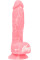 Светящийся в темноте фаллоимитатор ADDICTION - BRANDON - 7.5" - PINK G.I.D. /W PB, 19 см, силикон