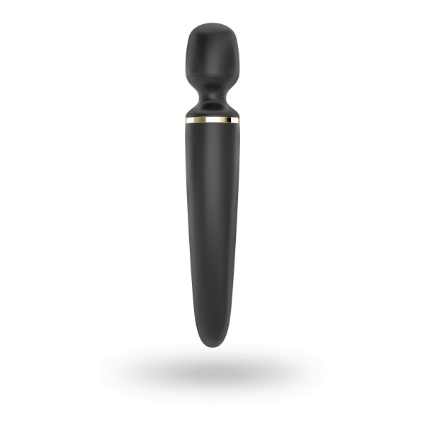 Вибромассажер Satisfyer Wand-er Woman (Black/Gold), водонепроницаемый, мощный, размер XXL