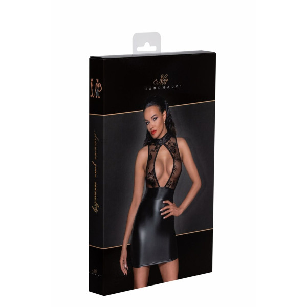 Сукня Noir Handmade F241 Short dress with powerwetlook skirt and tulle top - M