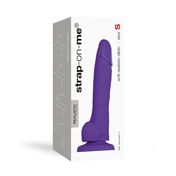 Реалистичный фаллоимитатор Strap-On-Me SOFT REALISTIC DILDO Violet - Size S, Strap-On-Me (Франция) - IntimLand