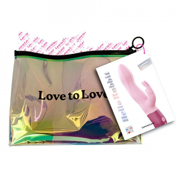 Вибратор-кролик Love To Love Hello Rabbit Rose с гибким стволом и стимуляцией точки G, 2 мотора, Love To Love (Франция) - IntimLand