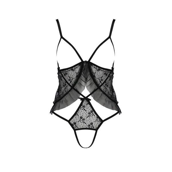 Боди монокини с открытой грудью Passion JUSTINA BODY L/XL, black, Passion (Польша) - IntimLand