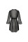 Пеньюар Passion AMBERLY PEIGNOIR 4XL/5XL, black, ажурные декольте и манжеты, широкие рукава, Passion (Польша) - IntimLand