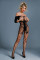 Бодистокинг Caprice Lingerie Model 09 One size Black, открытый доступ, имитация чулок, Caprice Lingerie (Испания) - IntimLand