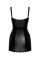 Сукня Noir Handmade F320 Starlet wetlook minidress with ring belt - M