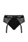 Кружевные трусы для страпона с подвязками для чулок Strap-On-Me DIVA HARNESS - L, Strap-On-Me (Франция) - IntimLand