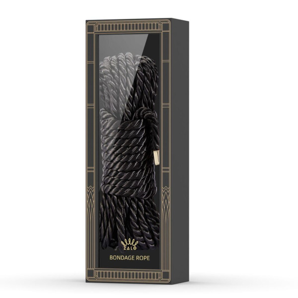 Роскошная веревка для Шибари Zalo Bondage Rope Black, Zalo (США) - IntimLand
