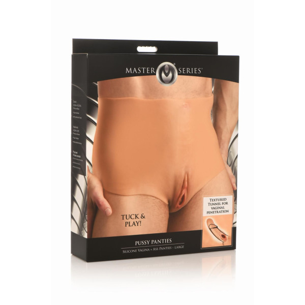 Накладная вагина Master Series Silicone Vagina + Butt Panties - Large, Master Series (США) - IntimLand