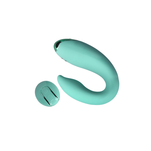 Вибратор для пар FairyGasm PleasureBerry green, зарядный кейс, пульт ДУ, FairyGasm (Польща) - IntimLand