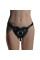 Трусики Серце для страпону з натуральної шкіри Feral Feelings - Hearts Strap-on Belt Black