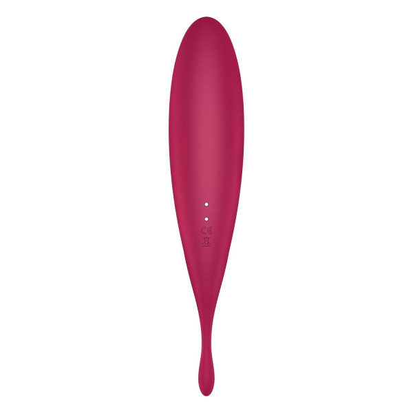 Смарт-вибратор для клитора с вакуумной стимуляцией Satisfyer Twirling Pro+ dark red, Satisfyer (Германия) - IntimLand