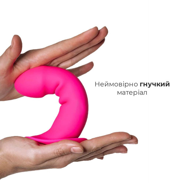 Дилдо с присоской Adrien Lastic Hitsens 2 Pink, отлично для страпона, макс. диам. 4см, длина 16,7см, Adrien Lastic (Іспанія) - IntimLand