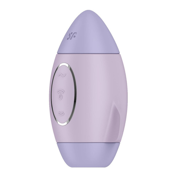 Вакуумный стимулятор с вибрацией Satisfyer Mission Control Violet, 2 независимых мотора, Satisfyer (Германия) - IntimLand