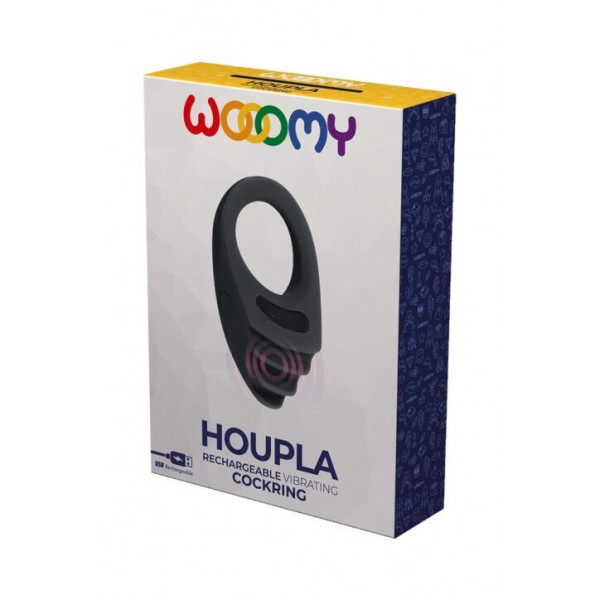 Эрекционное виброкольцо Wooomy Houpla, 10 режимов вибрации, диаметр 3 см, Wooomy (Испания) - IntimLand