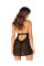Пеньюар Obsessive Medilla chemise & thong XL/2XL, Obsessive (Польща) - IntimLand