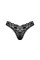 Кружевные стринги Obsessive Donna Dream thong XS/S Black, низкая посадка, Obsessive (Польща) - IntimLand