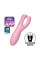 Клиторальный смарт-вибратор Satisfyer Threesome 4 Pink с тремя пальчиками, Satisfyer (Германия) - IntimLand