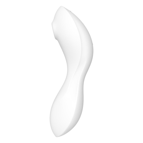 Вакуумный смарт-стимулятор с вибрацией Satisfyer Curvy Trinity 5 (White), управление со смартфона, Satisfyer (Германия) - IntimLand