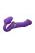 Безремневой страпон с вибрацией Strap-On-Me Vibrating Violet L, диам. 3,7см, пульт ДУ, регулируемый, Strap-On-Me (Франция) - IntimLand