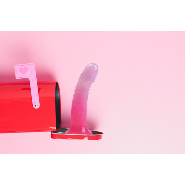 Дилдо с розовым градиентом и блестками Love To Love DILDOLLS - SUNRISE, ультрамягкий, Love To Love (Франция) - IntimLand