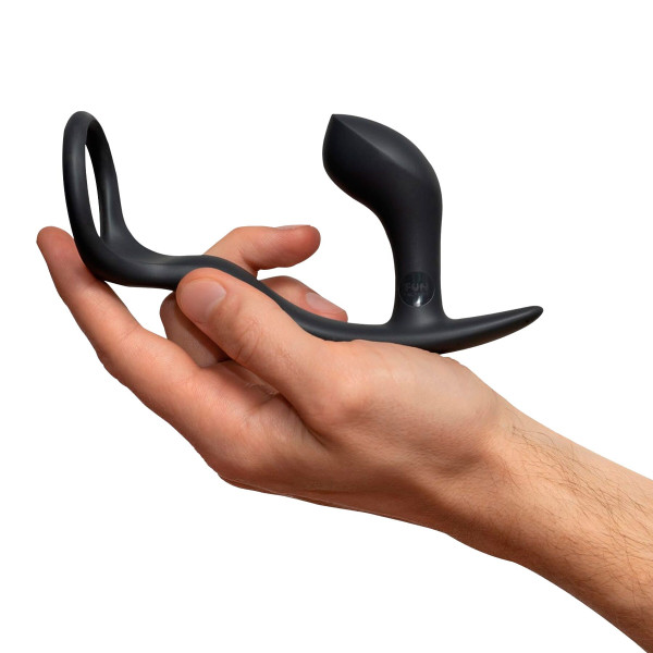 Анальная пробка с эрекционным кольцом Fun Factory BOOTIE RING slate, Fun Factory (Германия) - IntimLand