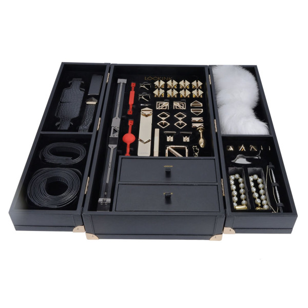 БДСМ-набор LOCKINK All-in-1 BDSM Play Kit - Crocodile Leather, LOCKINK - IntimLand