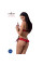 Комплект белья Passion Exclusive CHERRY SET OpenBra S/M, red, открытый лиф, трусики-юбочка, Passion (Польша) - IntimLand
