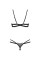 Комплект Obsessive Nutris 2-pcs crotchless set XS/S, Obsessive (Польща) - IntimLand