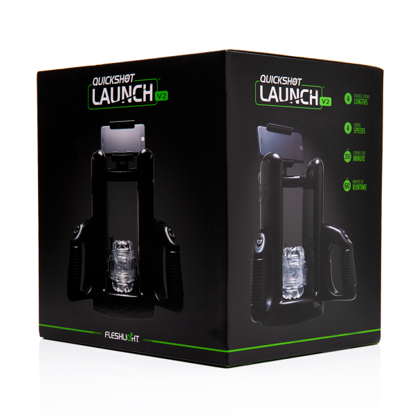 Автоматическая секс-машина для мужчин Fleshlight Quickshot Launch V2, обновленная модель, Fleshlight (США) - IntimLand