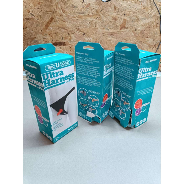 Трусики для страпона Doc Johnson Ultra Harness with Plug (мятая упаковка!!!), Doc Johnson (США) - IntimLand