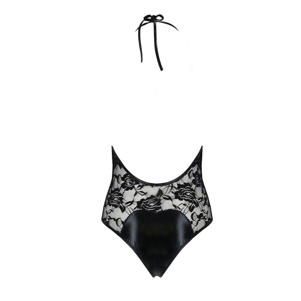 Боди с очень глубоким декольте Passion DARYL BODY S/M, black, Passion (Польша) - IntimLand