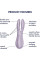 Клиторальный вибратор Satisfyer Threesome 2 Violet, Satisfyer (Германия) - IntimLand