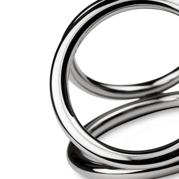 Тройное эрекционное кольцо Sinner Gear Unbendable — Triad Chamber Metal Cock and Ball Ring — Large, Sinner Gear Unbendable (Нидерланды) - IntimLand