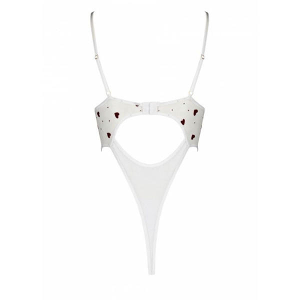 Эротическое боди с рисунком Passion LOVELIA BODY S/M, white, Passion (Польша) - IntimLand