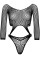 Эротическое боди Leg Avenue Top bodysuit with thong back Black, Leg Avenue (США) - IntimLand