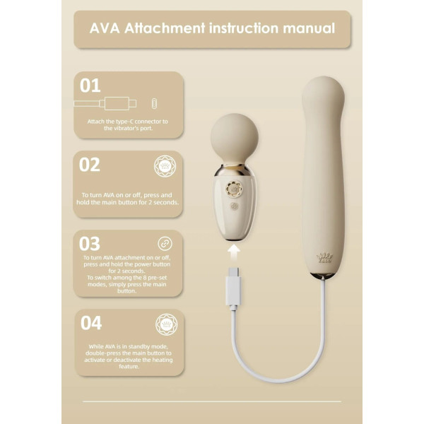 Пульсатор Zalo – AVA Attachment Sakura Pink для смарт-вибромассажера Zalo – AVA, Zalo (США) - IntimLand