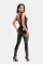 Комбинезон Noir Handmade F298 Libido Deep-V catsuit with collar and pearl chain - L, Noir Handmade (Польща) - IntimLand