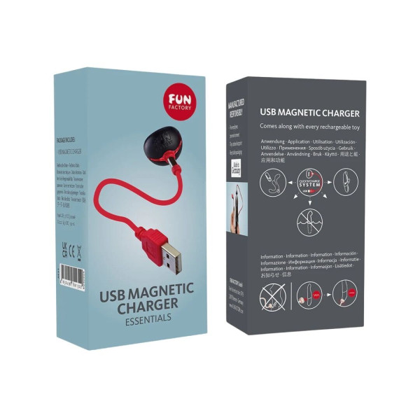 Магнитный кабель для зарядки Fun Factory USB MAGNETIC CHARGER, с индикатором, Fun Factory (Германия) - IntimLand