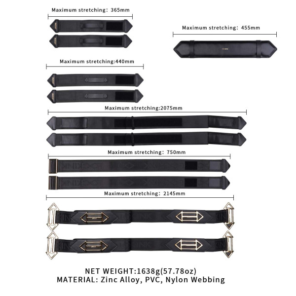 Фиксаторы рук и ног для кровати LOCKINK BDSM Adjustable Bed Restraint Kit, LOCKINK - IntimLand