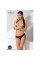 Мереживні трусики-танга з атласним бантиком Passion NAJA THONG L/XL, black