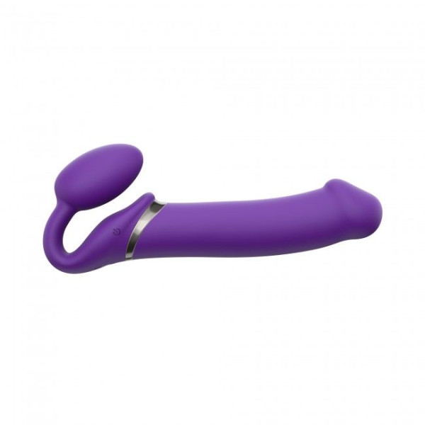 Безремневой страпон с вибрацией Strap-On-Me Vibrating Violet XL, диам. 4,7см, пульт ДУ, регулируемый, Strap-On-Me (Франция) - IntimLand