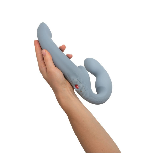 Безремневой страпон с вибрацией Fun Factory SHARE VIBE PRO cool grey, регулируемый, Fun Factory (Германия) - IntimLand