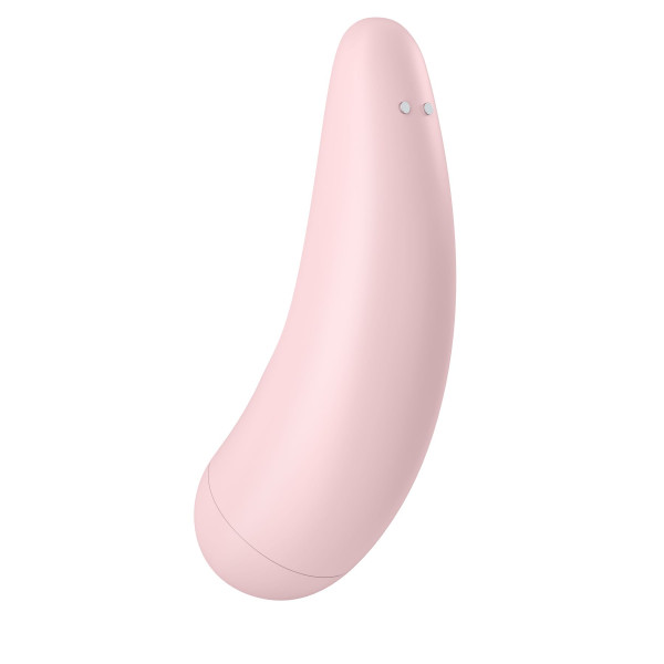 Вакуумный клиторальный стимулятор Satisfyer Curvy 2+ Pink с управлением через интернет, Satisfyer (Германия) - IntimLand