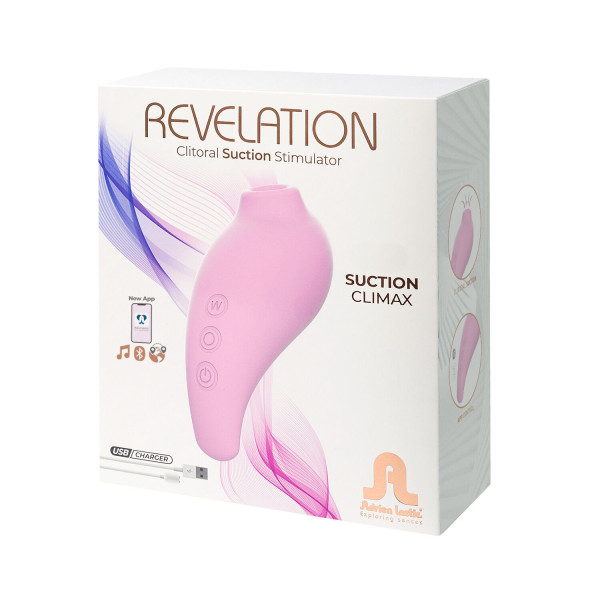 Вакуумный смарт-стимулятор Adrien Lastic Revelation Pink, режим Boost, управление через приложение, Adrien Lastic (Іспанія) - IntimLand