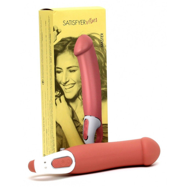 Мощный вибратор Satisfyer Vibes Master, гибкий литой силикон, 12 режимов работы, диаметр 46 мм, Satisfyer (Германия) - IntimLand