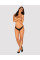 Полупрозрачные трусики с подвеской Obsessive Ivannes panties black L/XL, черные, Obsessive (Польща) - IntimLand