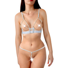 Набор сексуального белья Art of Sex - Sweet Angel, размер L-2XL, цвет белый