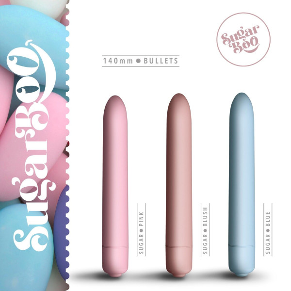 Мини-вибратор SugarBoo Sugar Pink, 10 уровней интенсивности, SugarBoo (Великобритания) - IntimLand