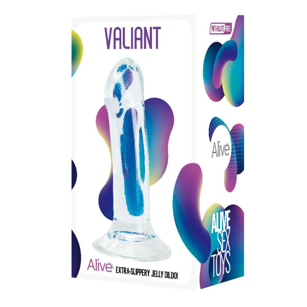Прозрачный фаллоимитатор Alive Valiant Jelly Dildo, Alive (Іспанія) - IntimLand